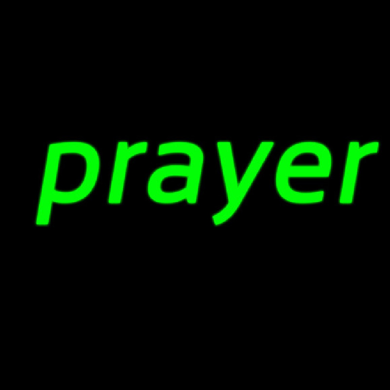 Custom Green Prayer Neon Sign USA