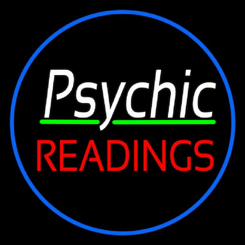 Custom Green Psychic Readings With Border Neon Sign USA