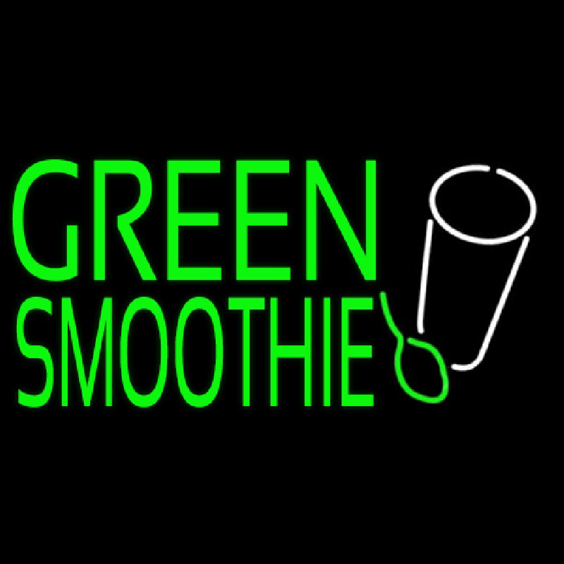 Custom Green Smoothie Neon Sign USA