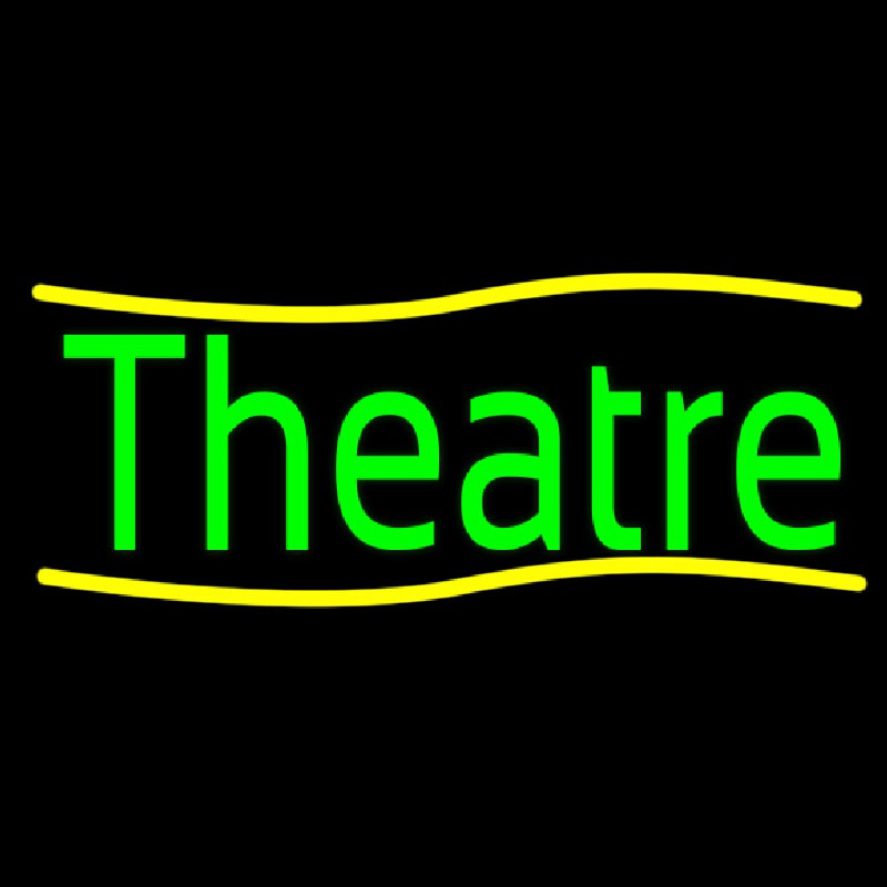 Custom Green Theatre Neon Sign USA