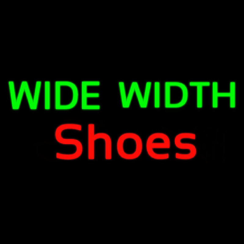 Custom Green Wide Width Red Shoes Neon Sign USA