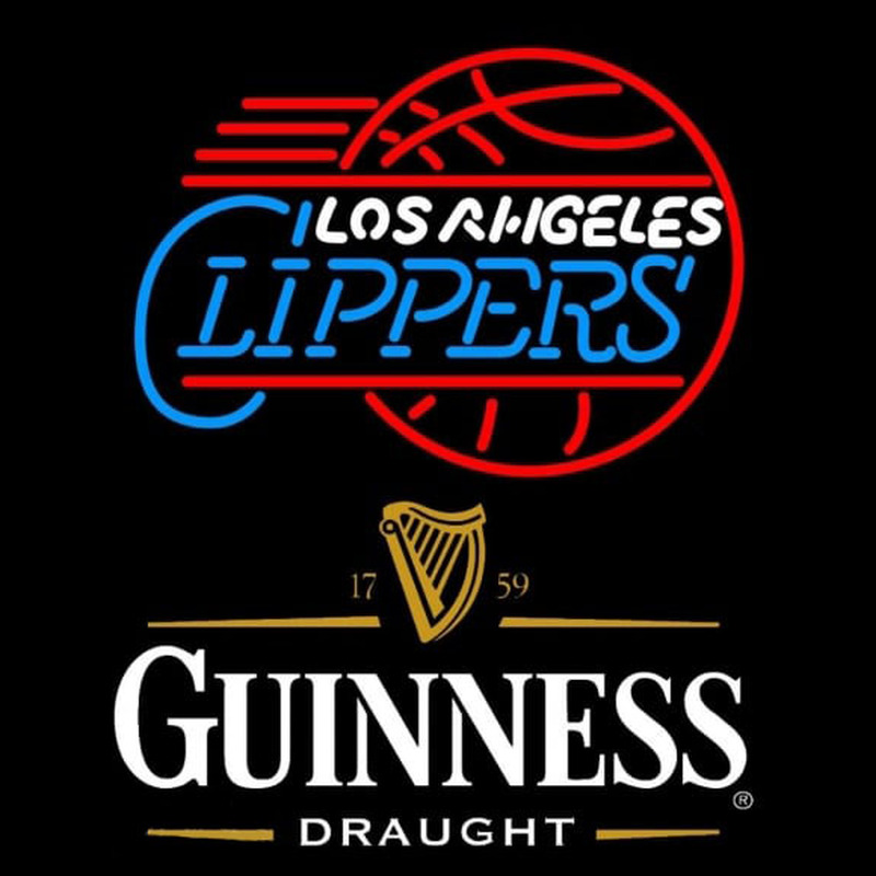 Custom Guinness Draught Los Angeles Clippers NBA Beer Sign Neon Sign USA