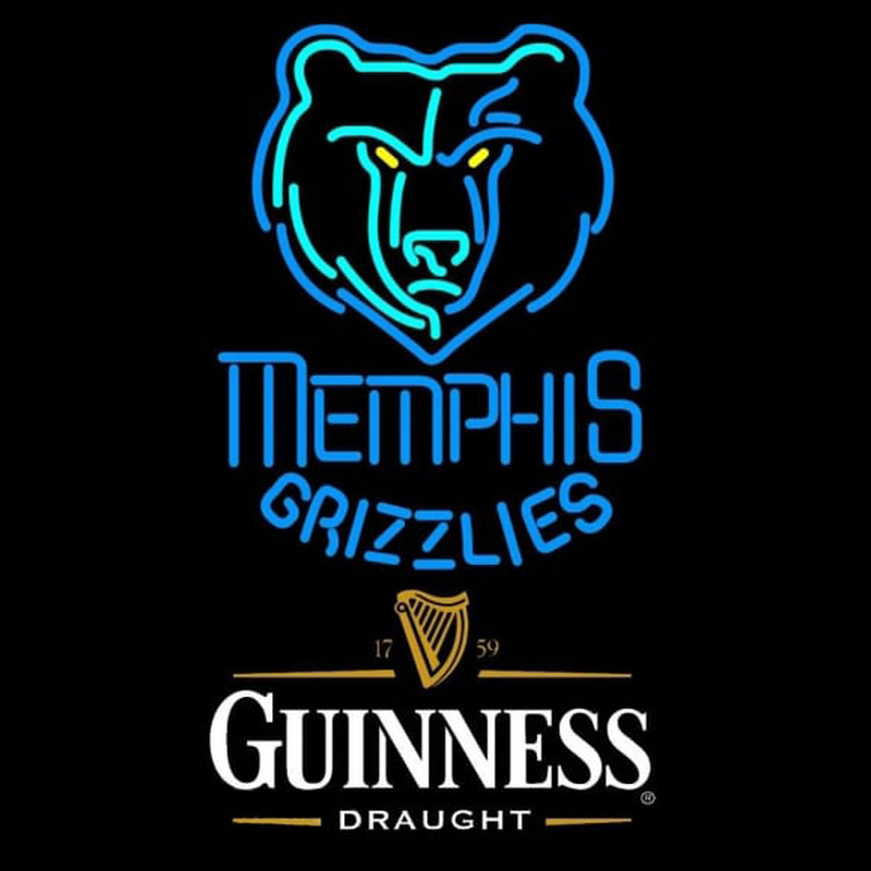 Custom Guinness Draught Memphis Grizzlies NBA Beer Sign Neon Sign USA