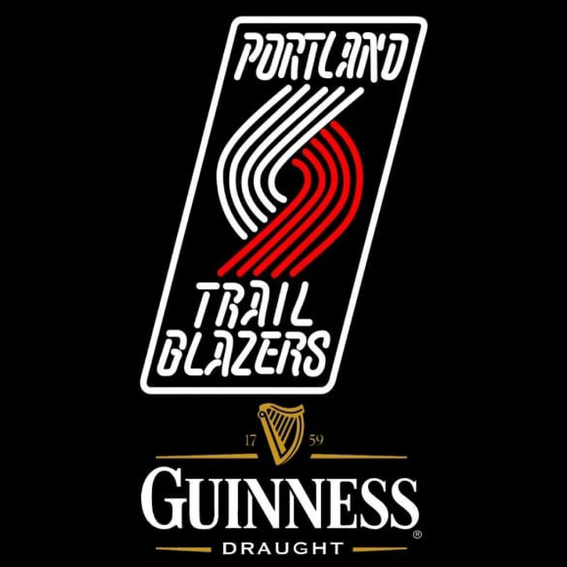 Custom Guinness Draught Portland Trail Blazers NBA Beer Sign Neon Sign USA