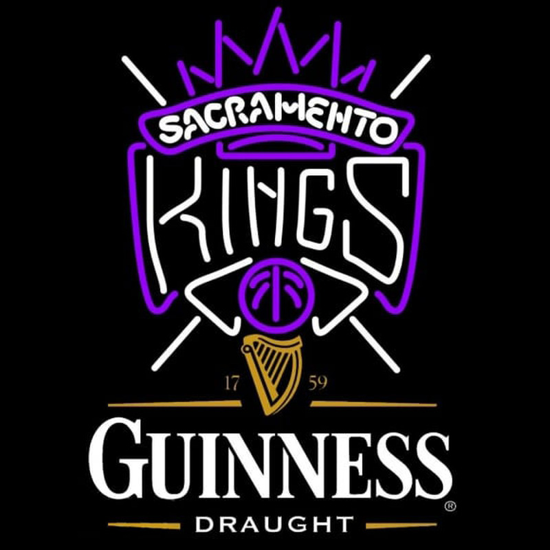 Custom Guinness Draught Sacramento Kings NBA Beer Sign Neon Sign USA