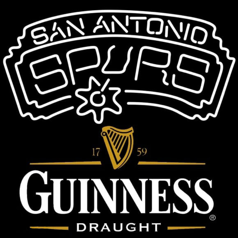 Custom Guinness Draught San Antonio Spurs NBA Beer Sign Neon Sign USA