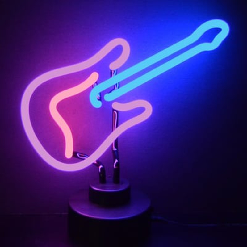 Custom Guitar Desktop Neon Sign