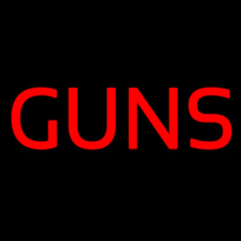 Custom Guns Neon Sign USA