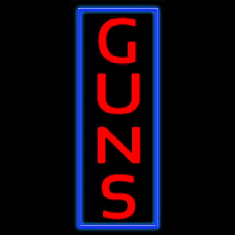 Custom Guns Neon Sign USA