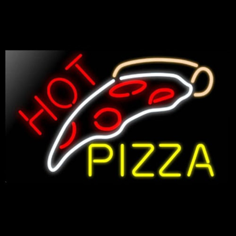 Custom HOT PIZZA Neon Sign USA