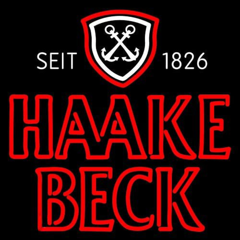 Custom Haake Becks Beer Neon Sign USA