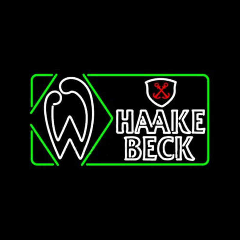 Custom Haake Becks Beer Neon Sign USA