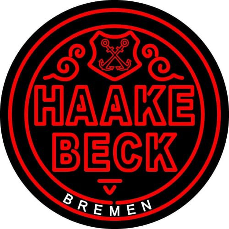 Custom Haake Becks Beer Neon Sign USA