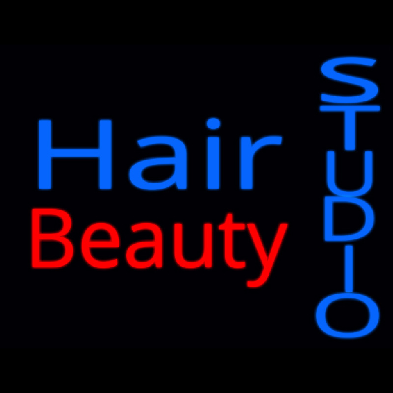 Custom Hair Beauty Studio Neon Sign USA
