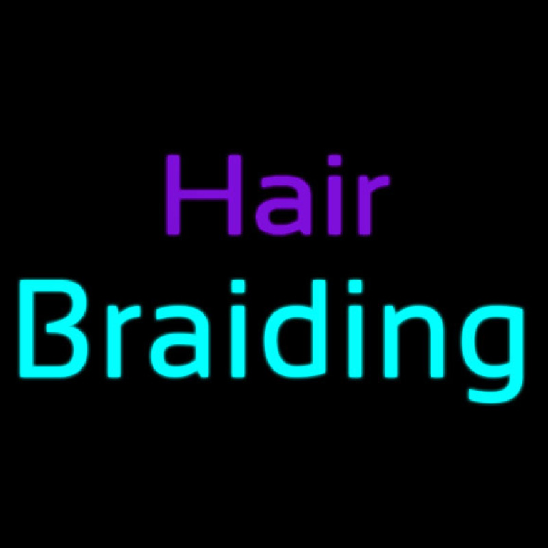 Custom Hair Braidins Neon Sign USA