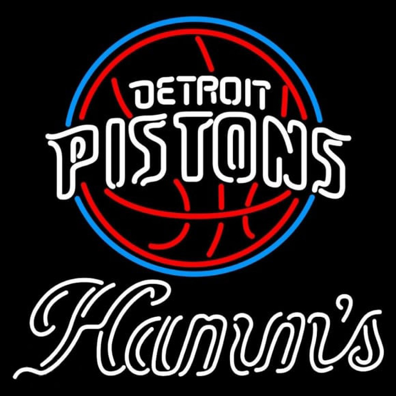 Custom Hamms Detroit Pistons NBA Beer Sign Neon Sign USA
