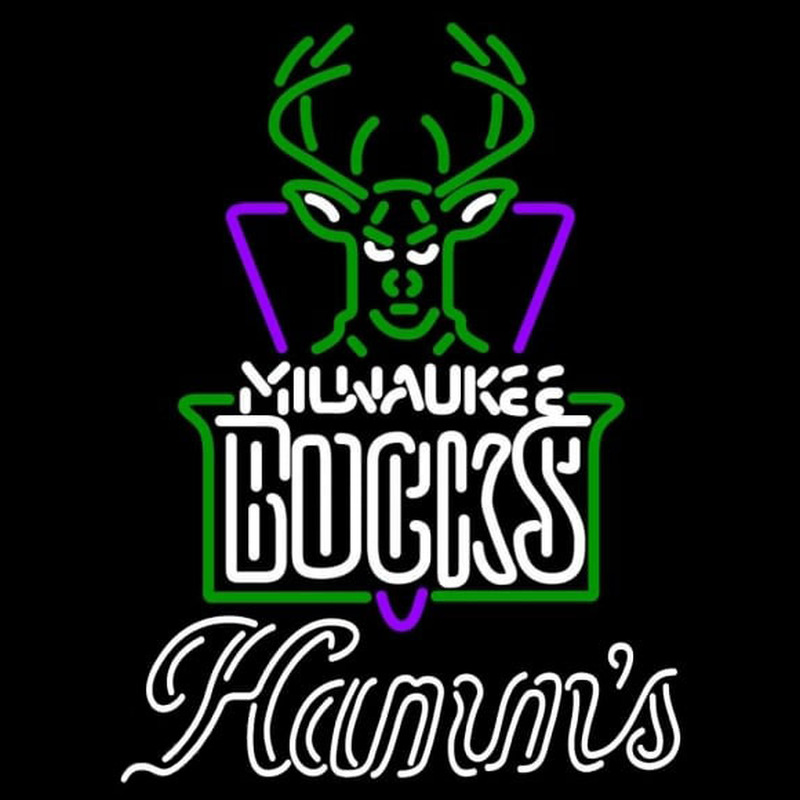Custom Hamms Milwaukee Bucks NBA Beer Sign Neon Sign USA