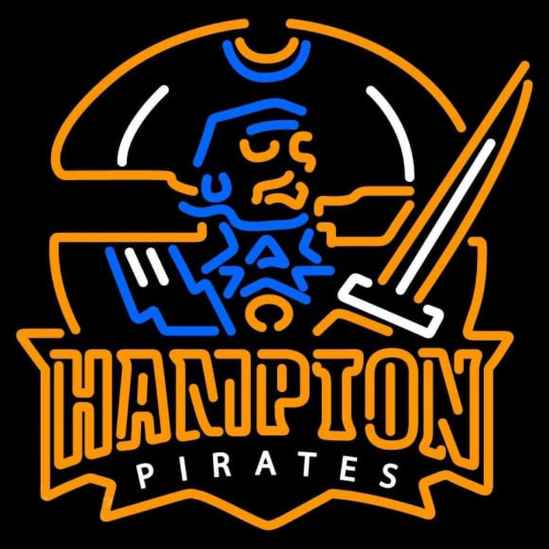 Custom Hampton Pirates Primary 2002 2006 Logo NCAA Neon Sign Neon Sign USA