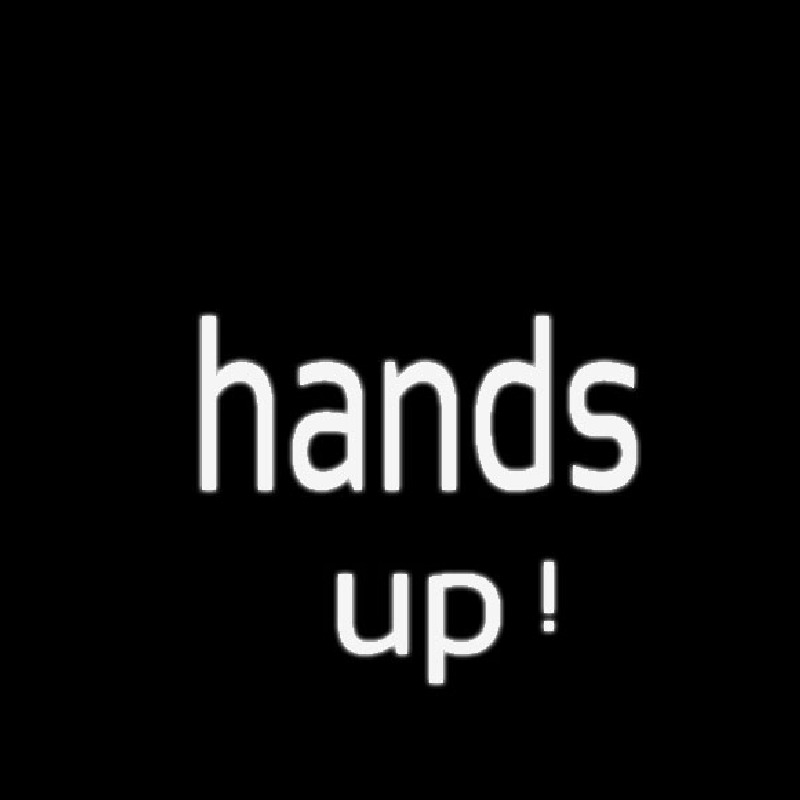 Custom Hands Up Neon Sign USA