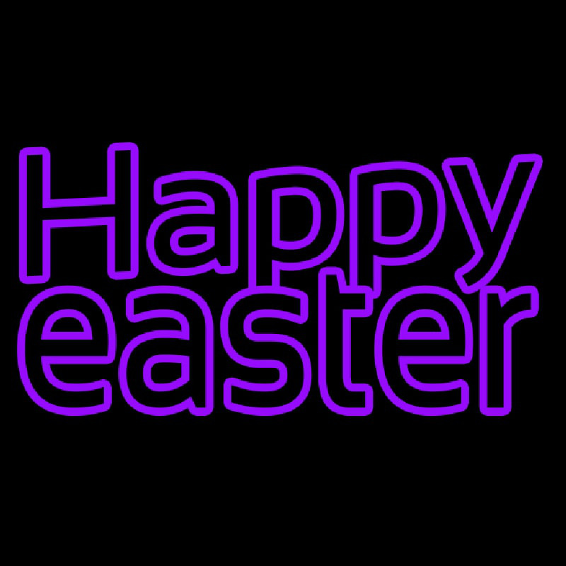 Custom Happy Easter 2 Neon Sign USA