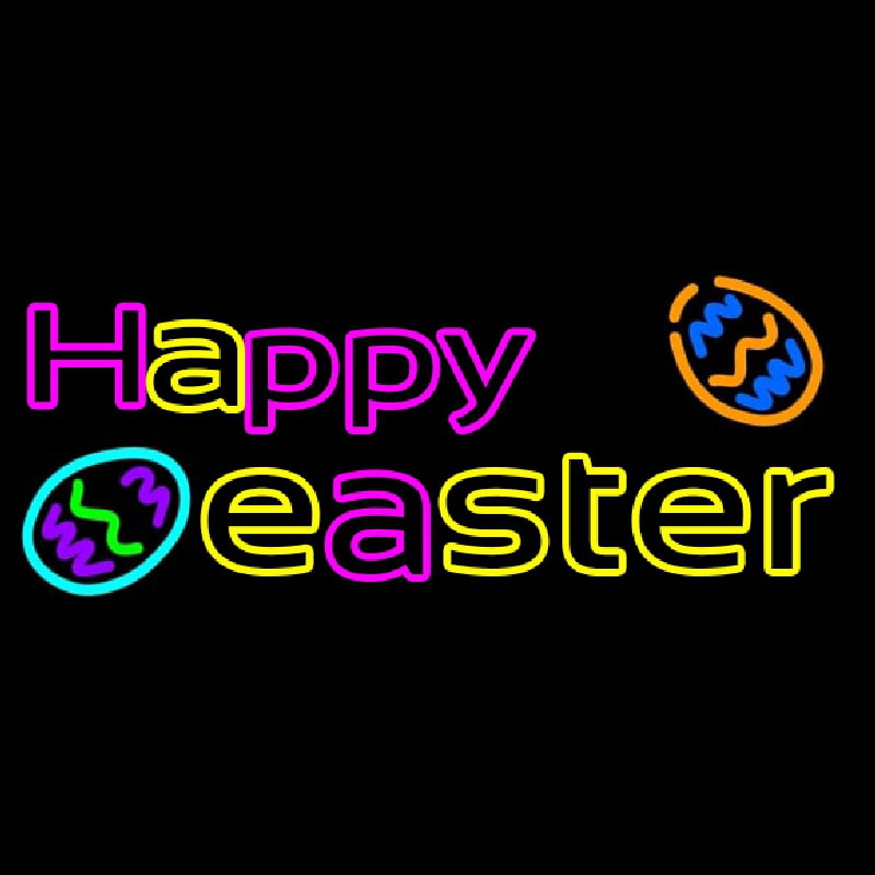 Custom Happy Easter 2 Neon Sign USA