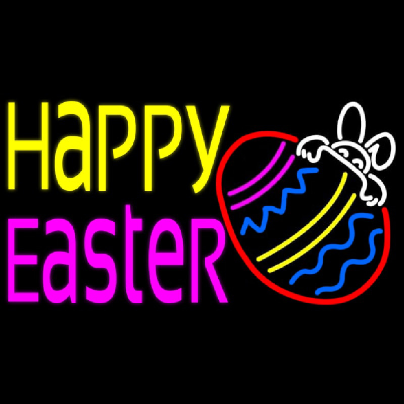 Custom Happy Easter 4 Neon Sign USA
