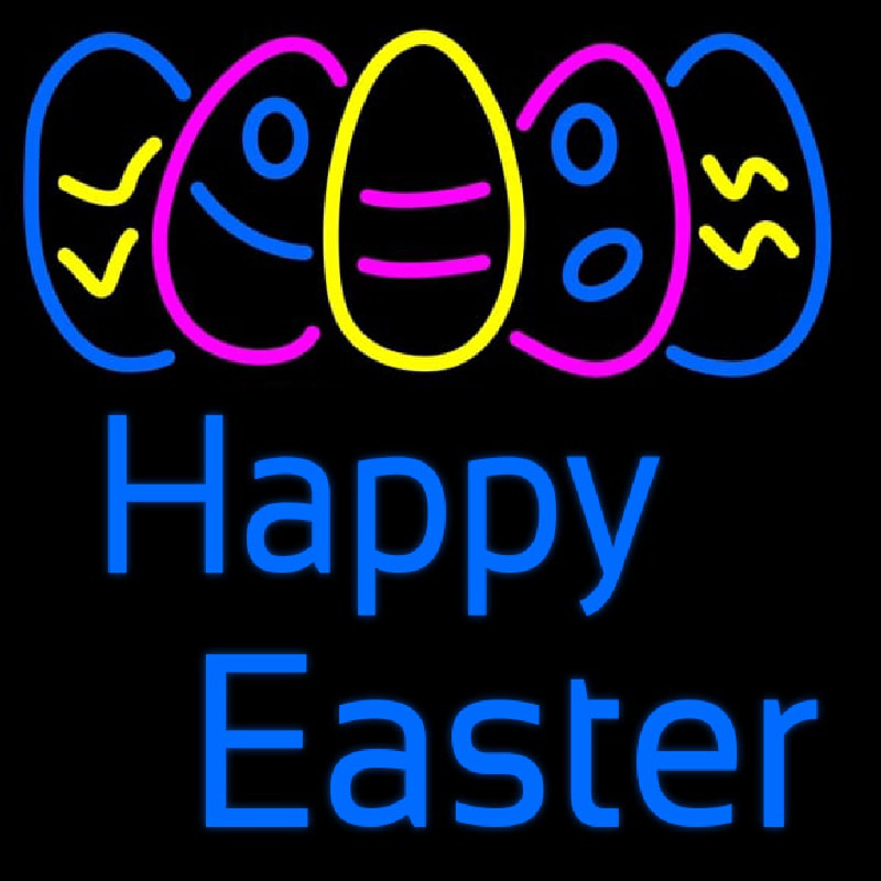 Custom Happy Easter With Egg 2 Neon Sign USA