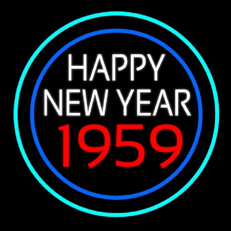 Custom Happy New Year 1959 Bioshock Neon Sign USA