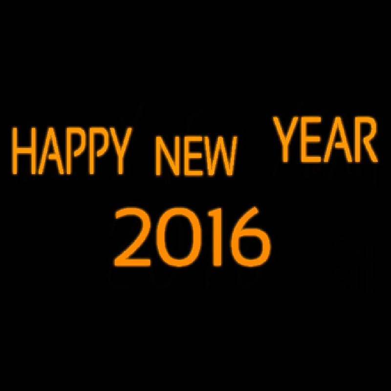 Custom Happy New Year 2016 Neon Sign USA