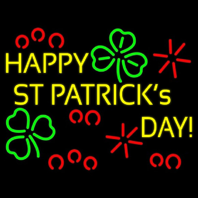 Custom Happy St Patricks Day Neon Sign USA