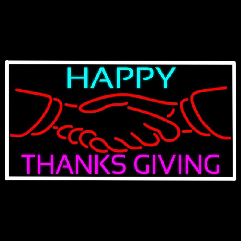 Custom Happy Thanksgiving 1 Neon Sign USA