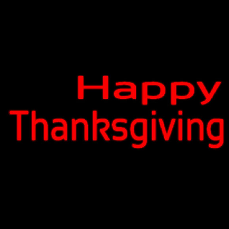 Custom Happy Thanksgiving 2 Neon Sign USA