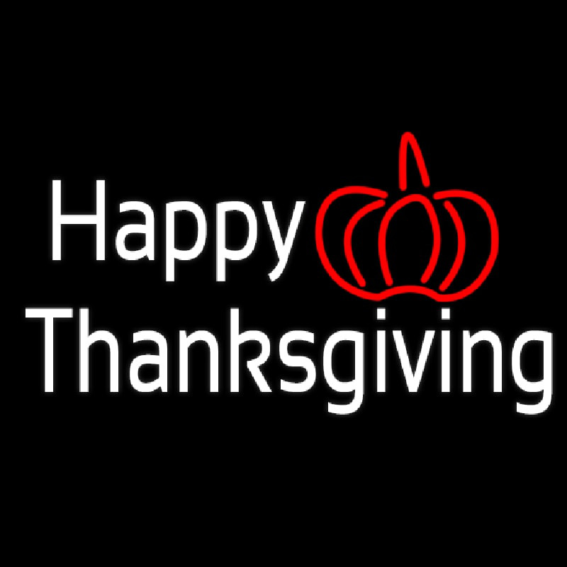 Custom Happy Thanksgiving Neon Sign USA