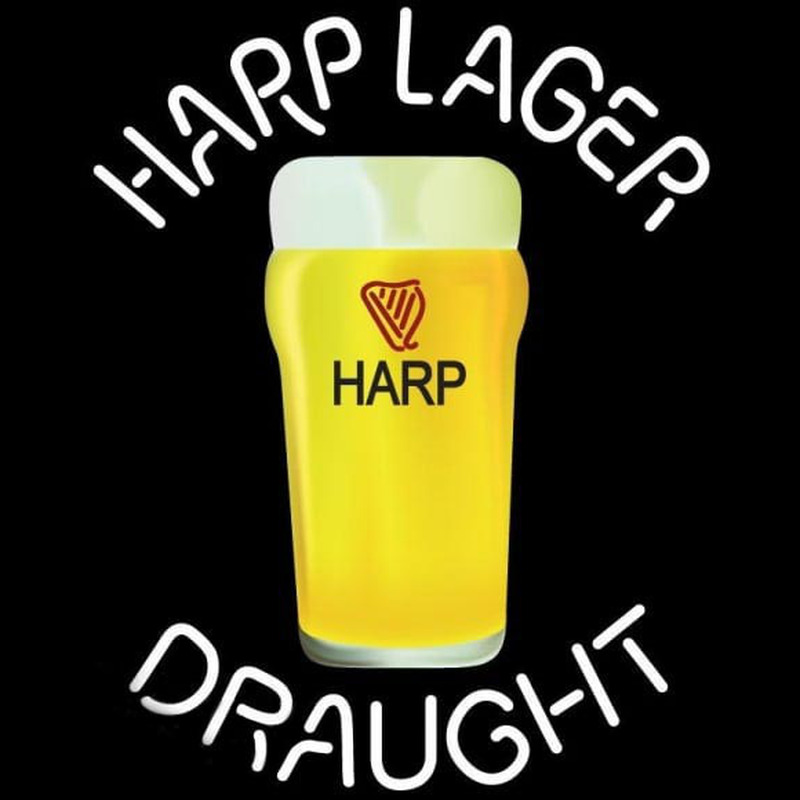Custom Harp Lager Draught Beer Sign Neon Sign USA