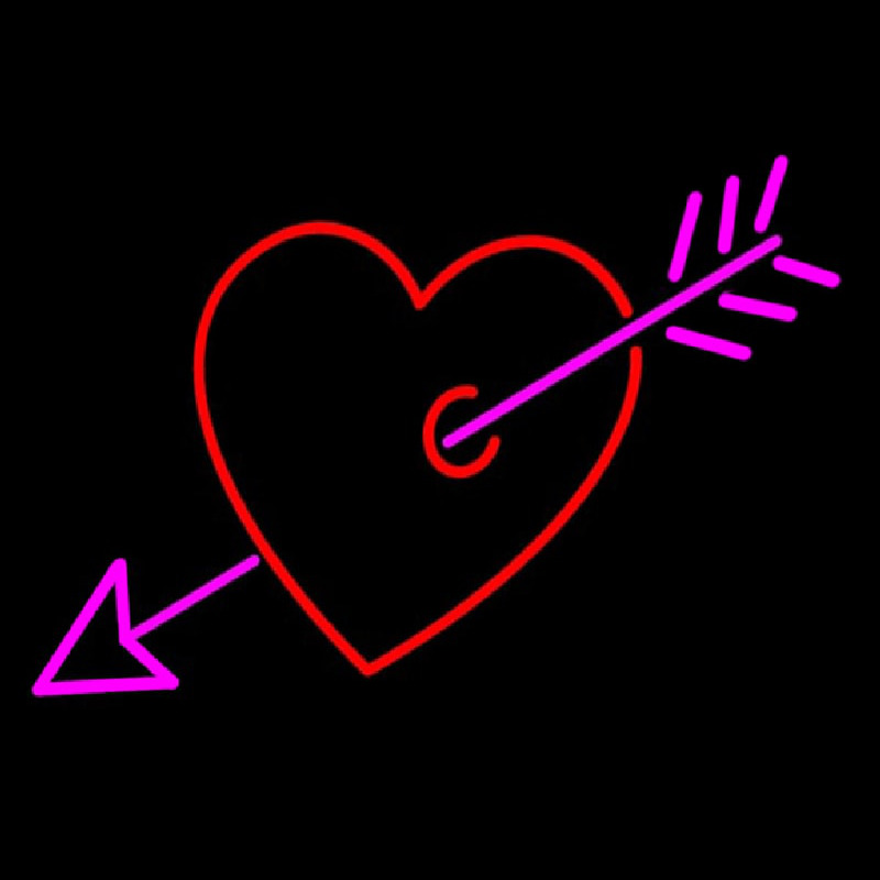 Custom Heart Logo Neon Sign USA