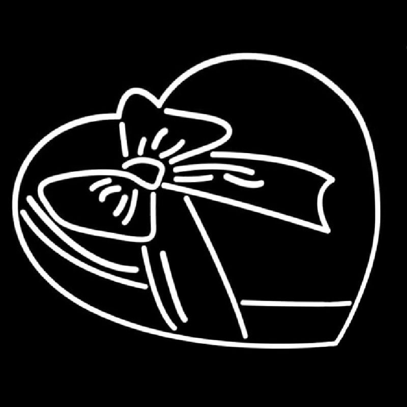 Custom Heart Shaped Candy Box Neon Sign USA