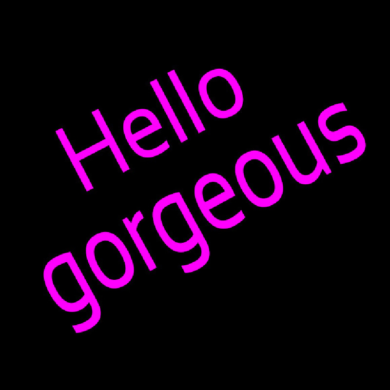Custom Hello Gorgeous Neon Sign USA
