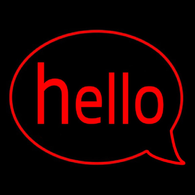 Custom Hello Neon Sign USA
