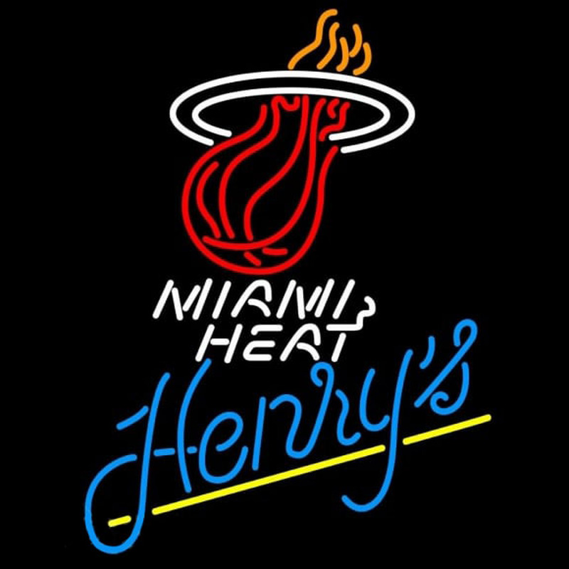 Custom Henrys Miami Heat NBA Beer Sign Neon Sign USA