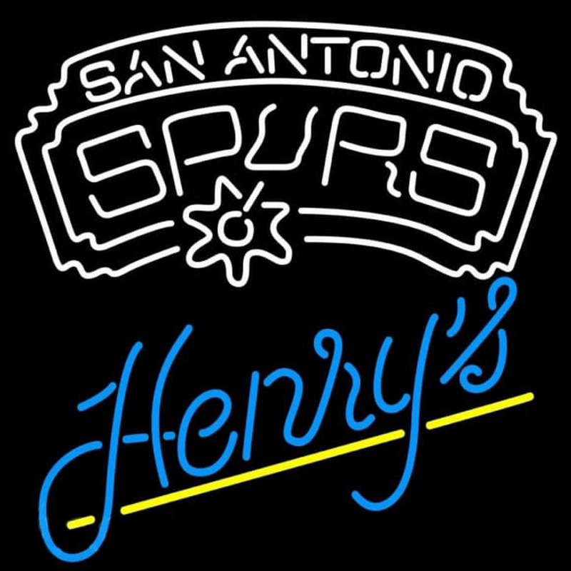 Custom Henrys San Antonio Spurs NBA Beer Sign Neon Sign USA