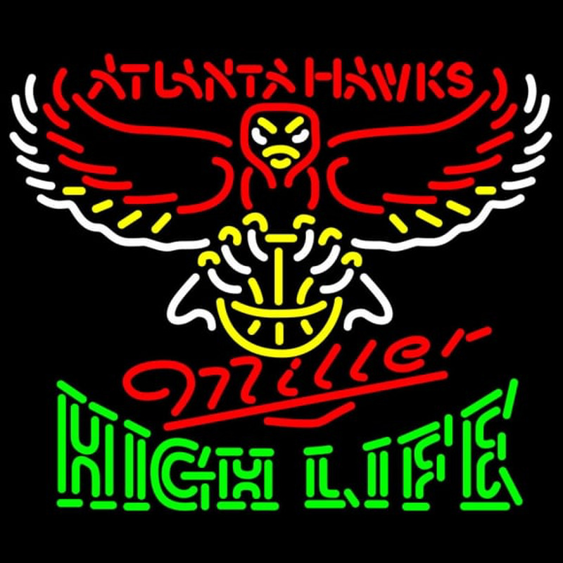 Custom High Life Neon Logo Atlanta Hawks NBA Neon Sign Neon Sign USA