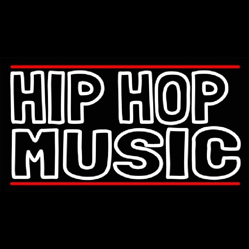 Custom Hip Hop Music With Line Neon Sign USA