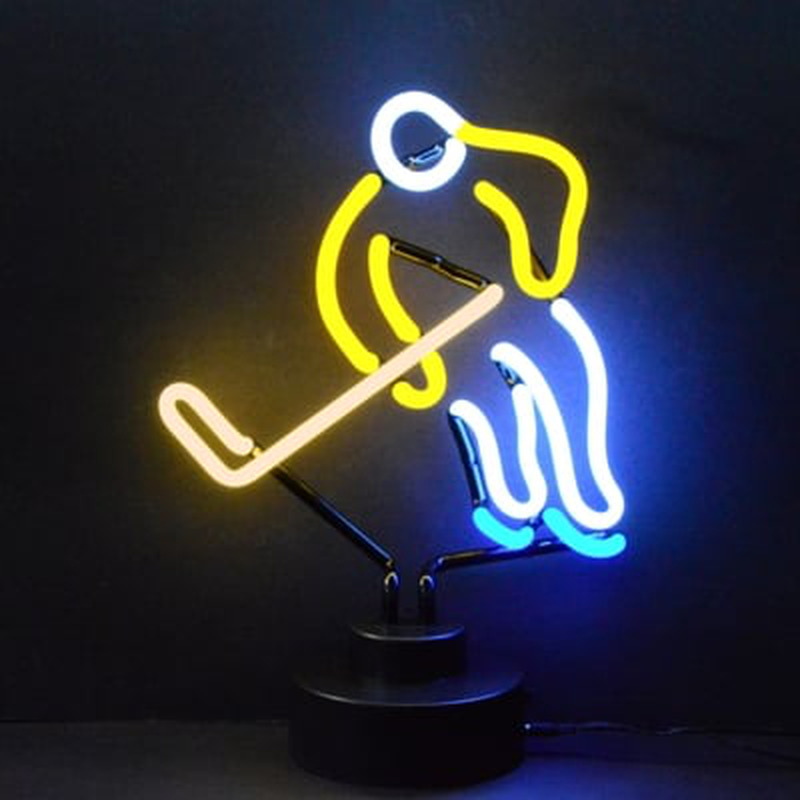Custom Hockey Desktop Neon Sign