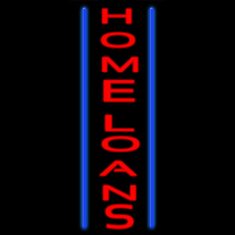 Custom Home Loans Neon Sign USA