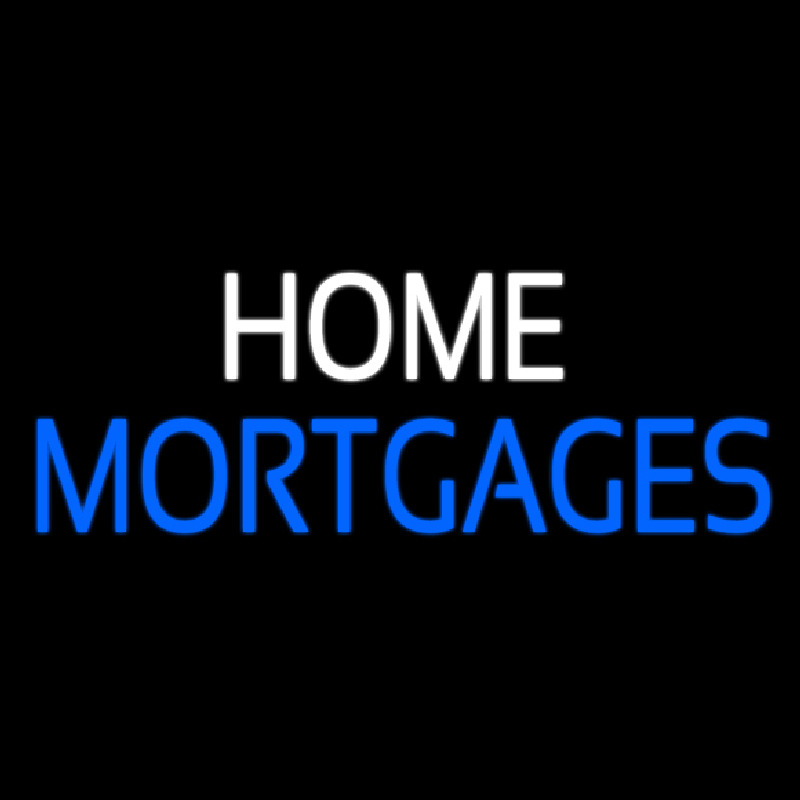 Custom Home Mortgage Neon Sign USA
