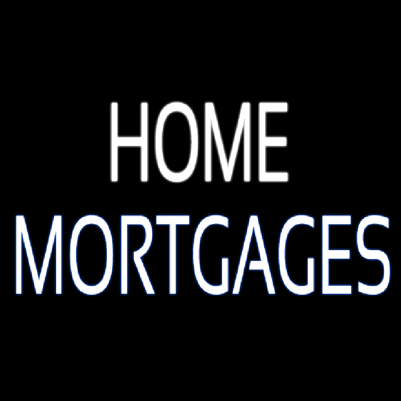 Custom Home Mortgage Neon Sign USA