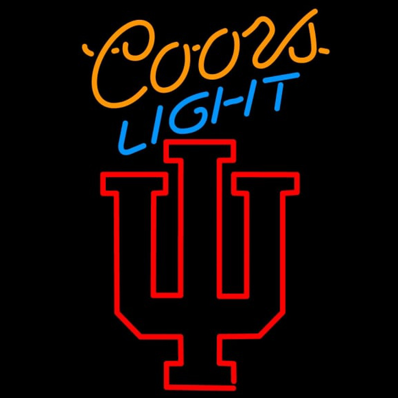 Custom Hoosiers Indiana With Coors Light Neon Sign Neon Sign USA