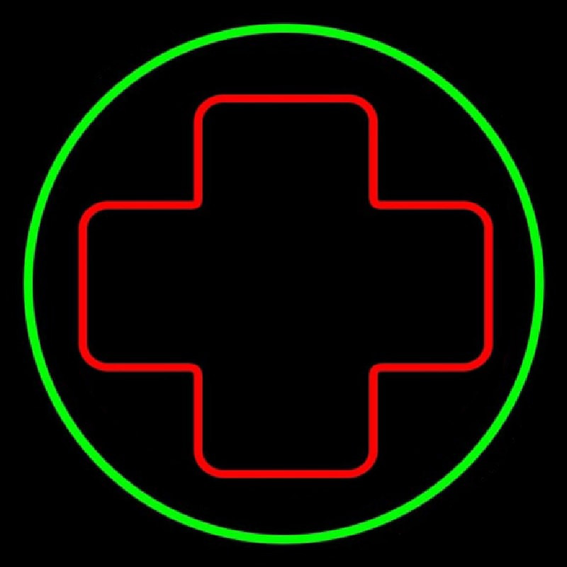 Custom Hospital Plus Logo 2 Neon Sign USA