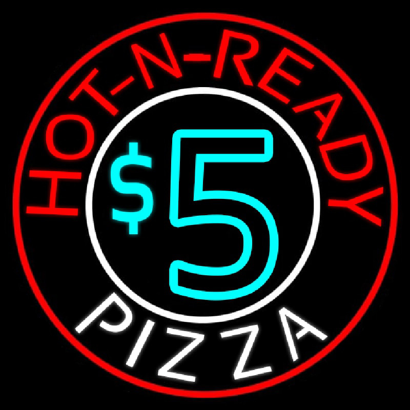 Custom Hot N Ready Pizza Neon Sign USA Custom Neon Signs Shop Neon