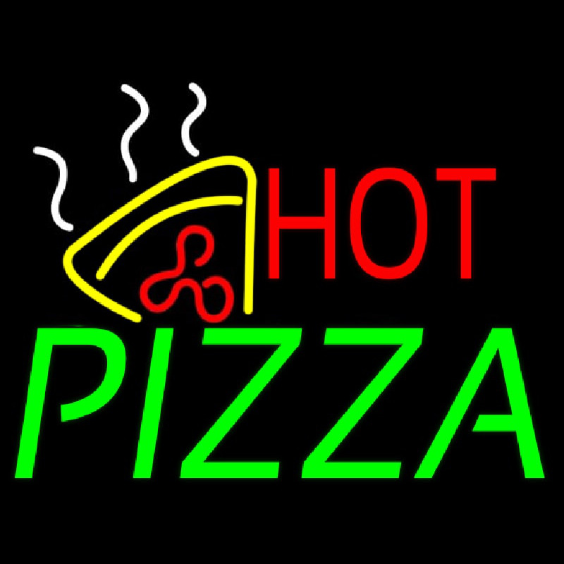 Custom Hot Pizza With Pizza Neon Sign USA